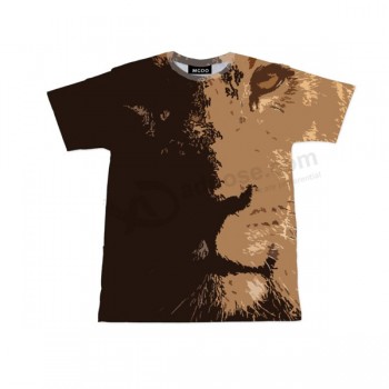 Custom Cute Animal Sublimation Printing Tees — Lion with your logo