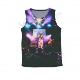 Rock Concert Printed Sleeveless T-shirt for custom with your logo