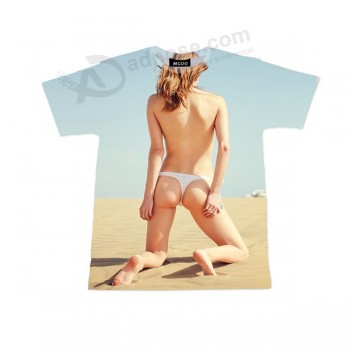 Wholesale Sexy Girl Picture Printed Tee Shirt for sale with high quality