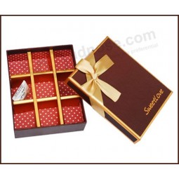IMetropresión personalizada caja de 9 piezas de chocolate para regalo