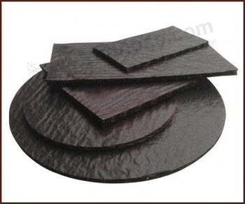 ForMetroa redonda chocolate aMetroortiguador de papel personalizado barato