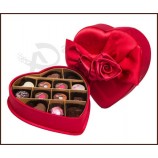 Heart shape valentine day chocolate gift box custom 