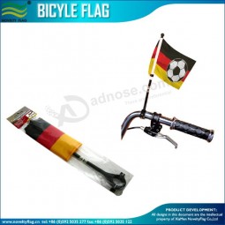 あなたのロゴと一緒に販売するカスタムメイドのポリエステルハンドルバー自転車の自転車安全旗