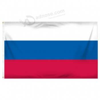 Atacado barato 3 X 5 pés bandeira da Rússia - Poliéster iMpresso para coM qualquer taManho