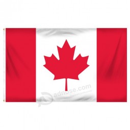 加拿大国旗3英尺X 5英尺印刷聚酯出售任何尺寸