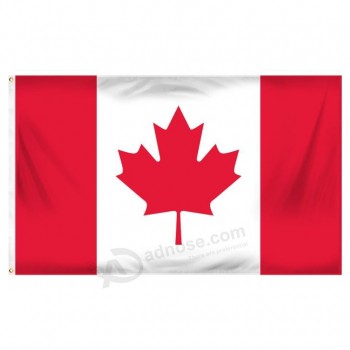 Bandeira do Canadá Poliéster iMpresso 3 pés X 5 pés para venda eM qualquer taManho