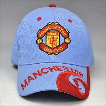 맞춤 디자인 모자 6 패널 야구 모자 파란색