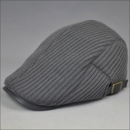 Low moq plain black beanie hat caps for man
