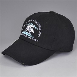 Verdrietige splicing baseball washed cap met aangepast logo