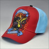 cotton fabric custom 2-tone embroidery baseball cap