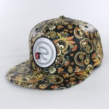 плоские наконечники с надписью, модный snapback, шляпа с капюшоном цветочного поля
