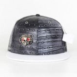 2017 best selling men's custom black skull caps