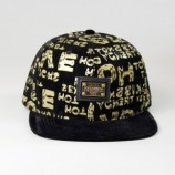 factory custom silk print letters hip hop cap