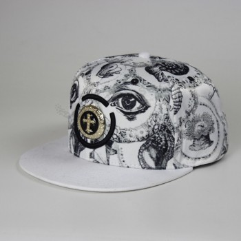 맞춤 금속 로고 플레이트 스냅 백 모자 판매