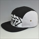 Custom print flat brim snapback cap manufacturer