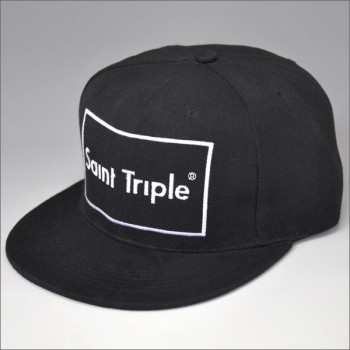 Sombreros de snapback de factura plana de bordado 3d personalizados