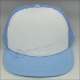 Wholesale blank flat bill mesh snapback hat