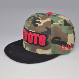 custom camo blank peak hat snapback cap wholesale 