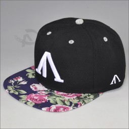 Personalizado 5 opções de cores exclusivas em branco snapback chapéus