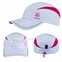 Custom flex ajustado blanco deporte sombrero ajustable tamaño