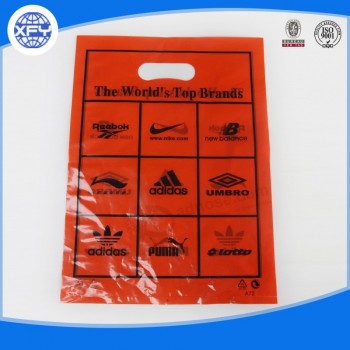 Transparent plastic shopping bag with your logo
