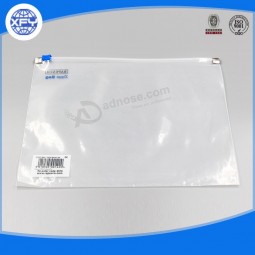 Custom Transparent Waterproof Clear Zipper Plastic PVC Bag with your logo