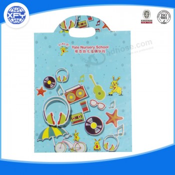 Custom Logo printed plastic shopping bag with handle for sale with your logo