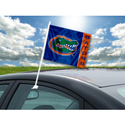 Haute qualité voiture équipe drapeau décoratif voiture drapeaux en gros