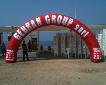 High Quality Inflatable Arch Door with Printed Words