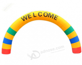 Popular arco inflable bienvenida bienvenida para la entrada