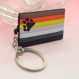 Wholesale cheap custom pvc rubber keychain 