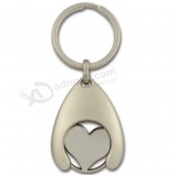 Promotion metal souvenir coin holder keychain for custom