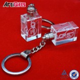 Wholesale cheap custom plated gold crystal keychain for custom