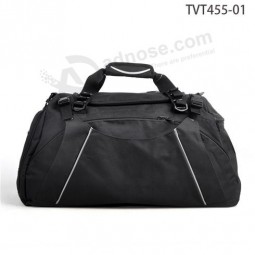 派手なデザインの週末の旅行バッグ、黒いトートの旅行男性バッグ