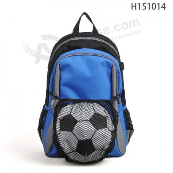 Mens sports soccer mochila, venta de fábrica de mochila de fútbol