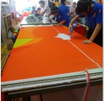 A bandeira da bandeira da tela que imprime e produz a fábrica da porcelana
