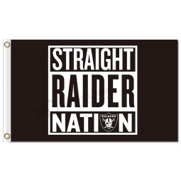NFL Oakland Raiders 3'x5' polyester flags straight raider nation