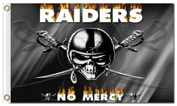 NFL Oakland Raiders 3'x5' polyester flags no mercy