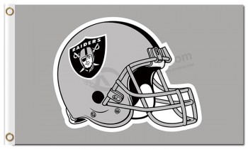 Nfl oakland raiders 3'x5 'Polyester Flaggen Helm