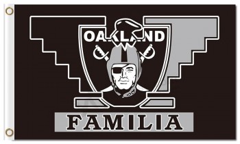 Nfl oakland raiders 3'x5 'polyester fahnen familia