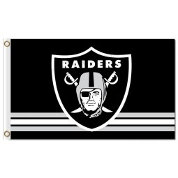 Nfl oakland raiders 3'x5 'bandiere poliestere logo