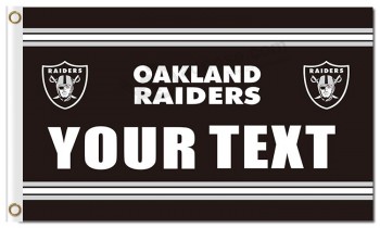 Nfl Oakland raiders 3'x5 'polyester DraPeaux votre texte