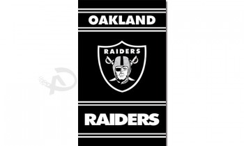 NFL Oakland Raiders 3'x5' polyester flags vertical