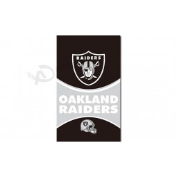 Nfl oakland raiders 3'x5 'polyester vlaggen verticaal