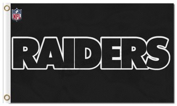 Nfl oakland raiders 3'x5 'bandeiras de poliéster letras raiders
