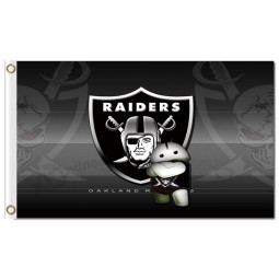 Nfl oakland raiders 3'x5 'banderas de poliéster