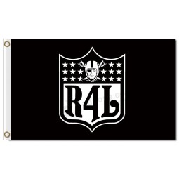 Nfl oakland raiders 3'x5 'bandeiras de poliéster r4b