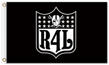 Nfl oakland raiders 3'x5 'bandiere in poliestere r4b