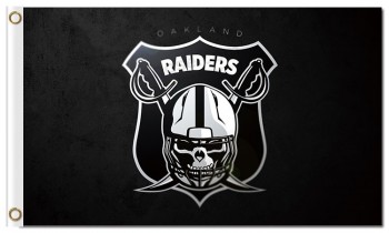 NFL Oakland Raiders 3'x5' polyester flags skull