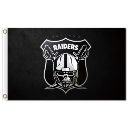 Nfl oakland raiders 3'x5 'polyester vlaggen schedel